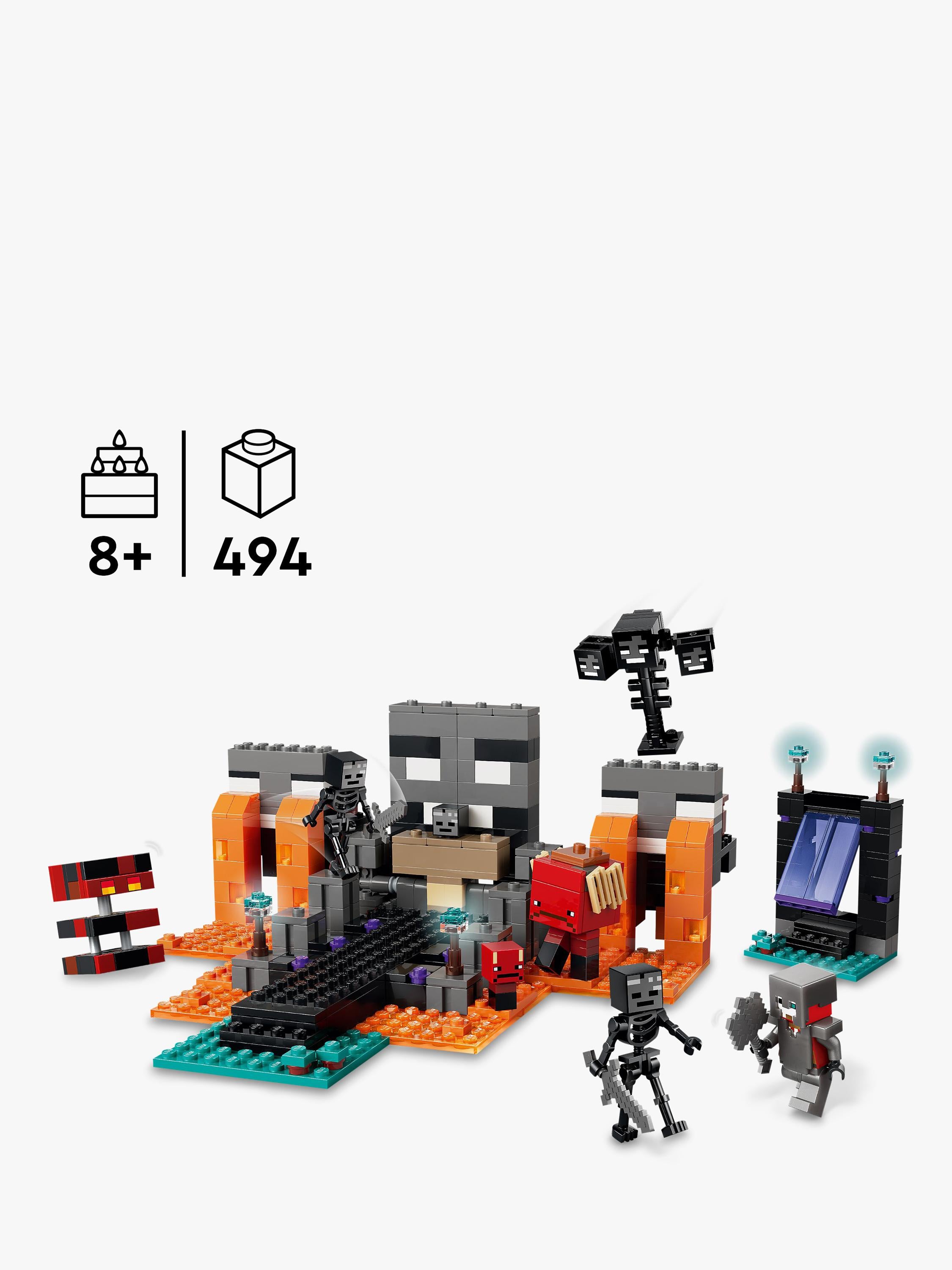 LEGO Minecraft Wither Battle building toy 494 pieces, imported from the UK