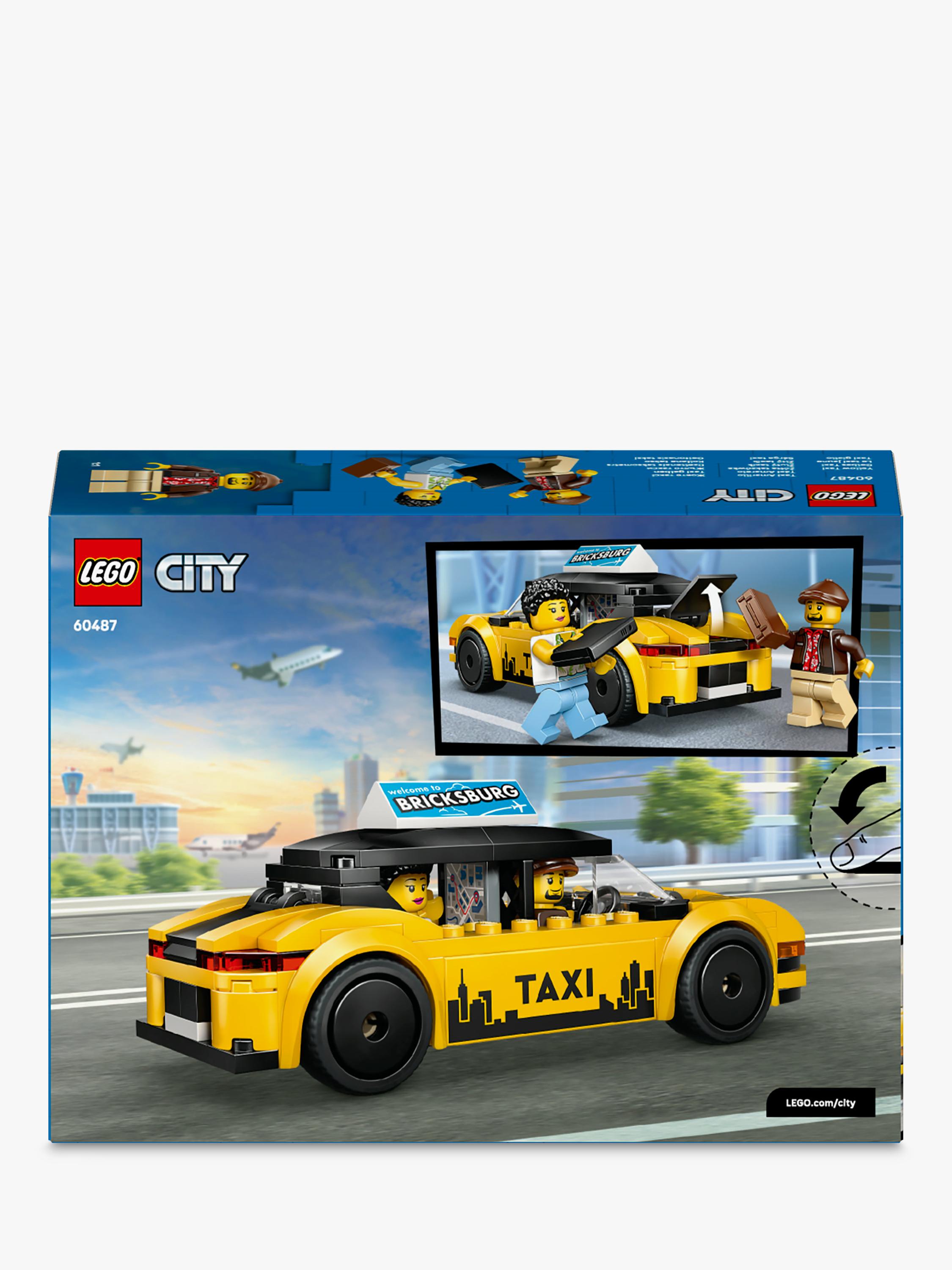 LEGO City Yellow Taxi model car 122 pieces - British product