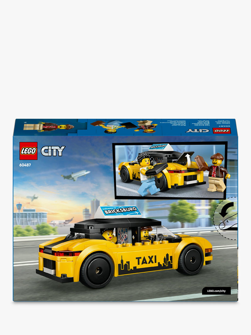 LEGO City Yellow Taxi model car 122 pieces - British product