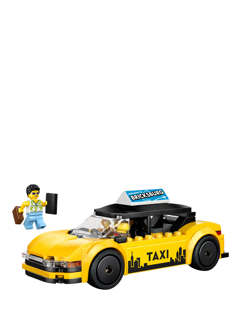 LEGO City Yellow Taxi model car 122 pieces - British product