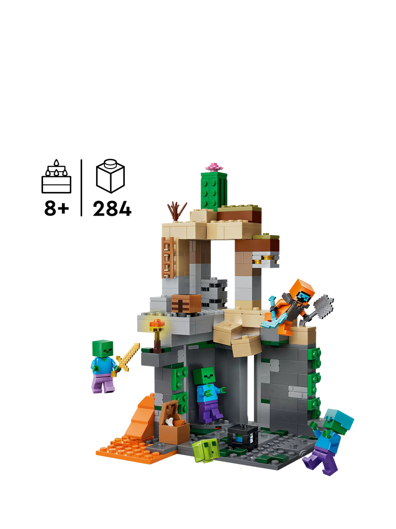 LEGO Minecraft Zombie Dungeon building set 284 pieces, UK version