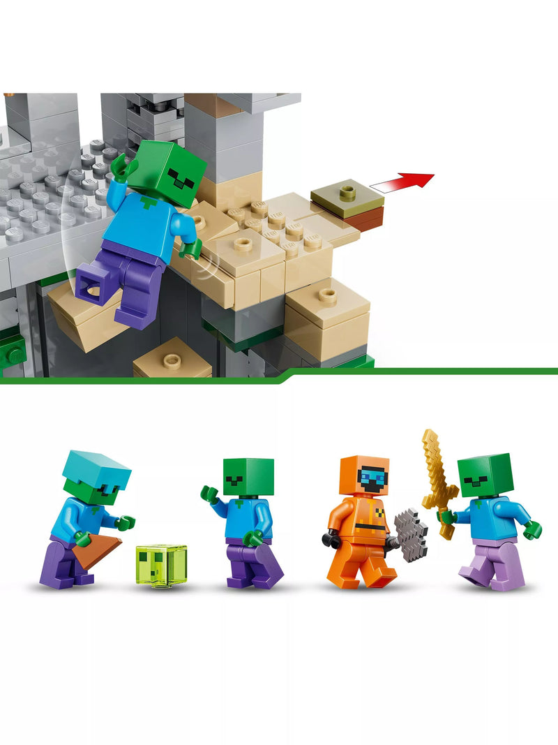 LEGO Minecraft Zombie Dungeon building set 284 pieces, UK version