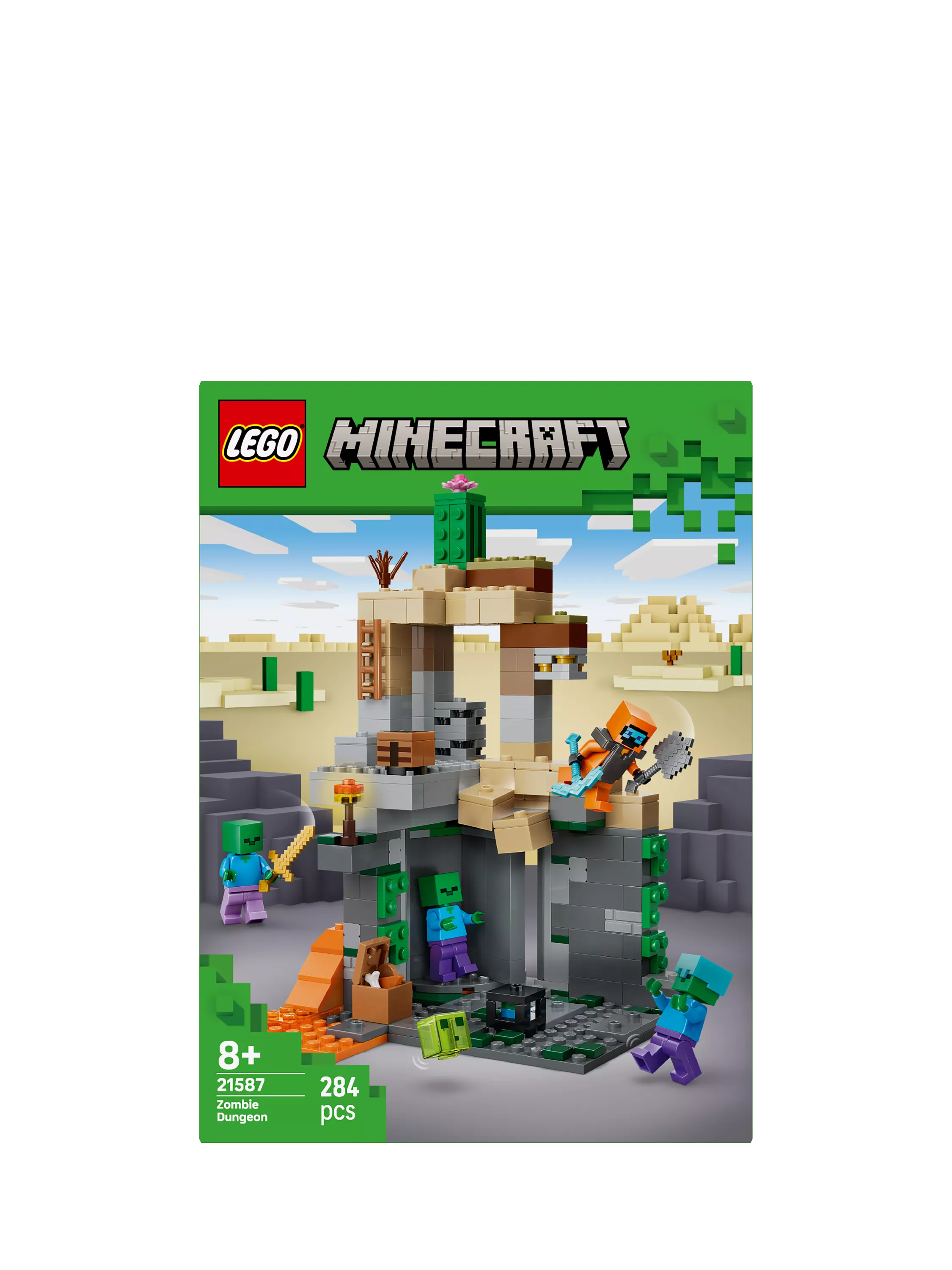 LEGO Minecraft Zombie Dungeon building set 284 pieces, UK version