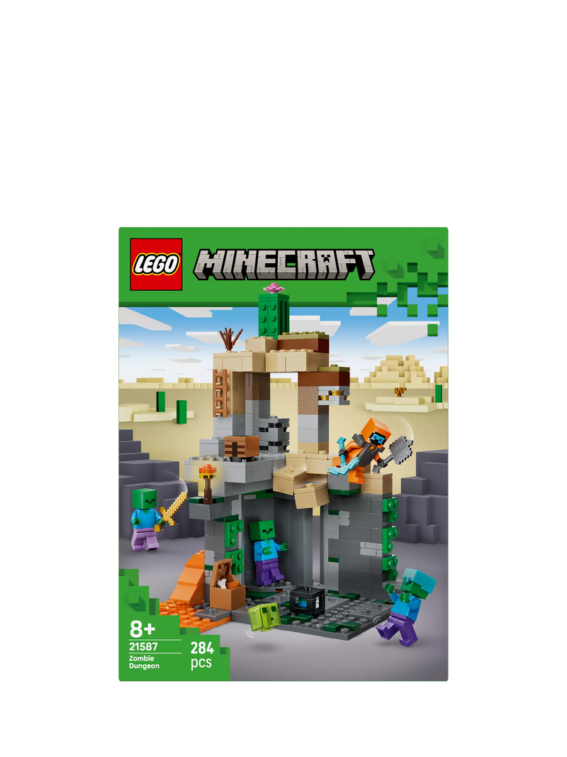 LEGO Minecraft Zombie Dungeon building set 284 pieces, UK version