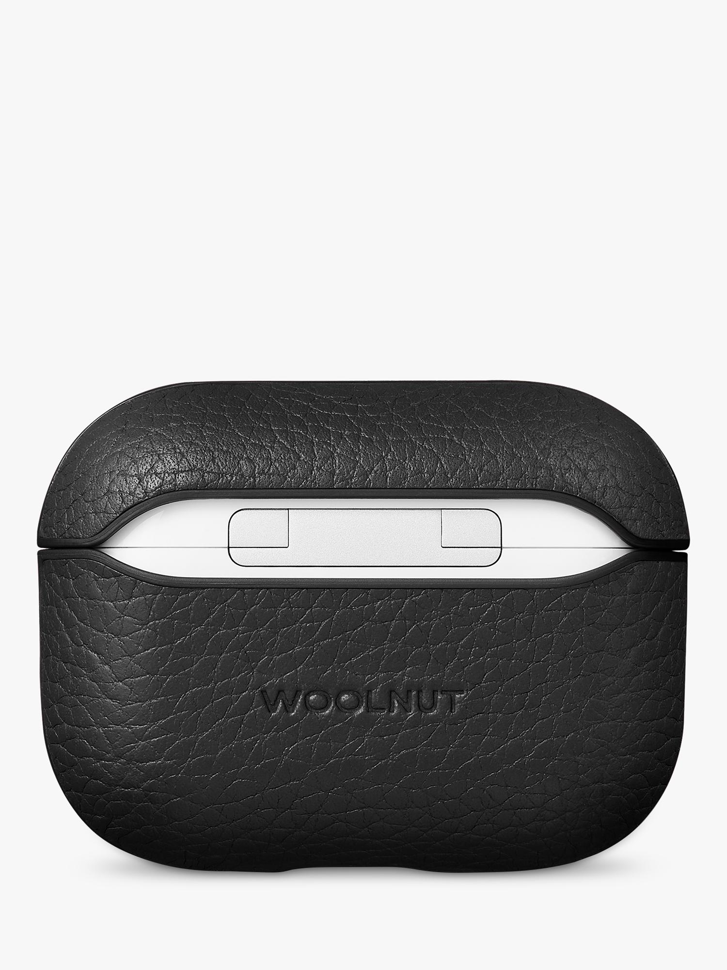 WOOLNUT leather case AirPods Pro 3 black, imported from the UK