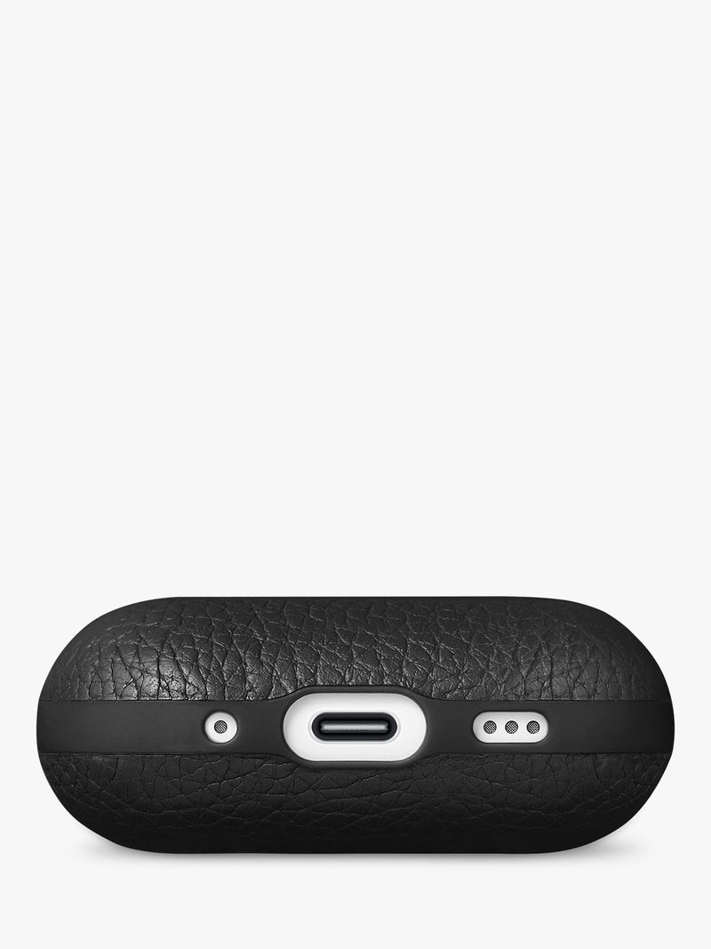 WOOLNUT leather case AirPods Pro 3 black, imported from the UK