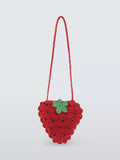 John Lewis kids strawberry straw bag red (British brand)