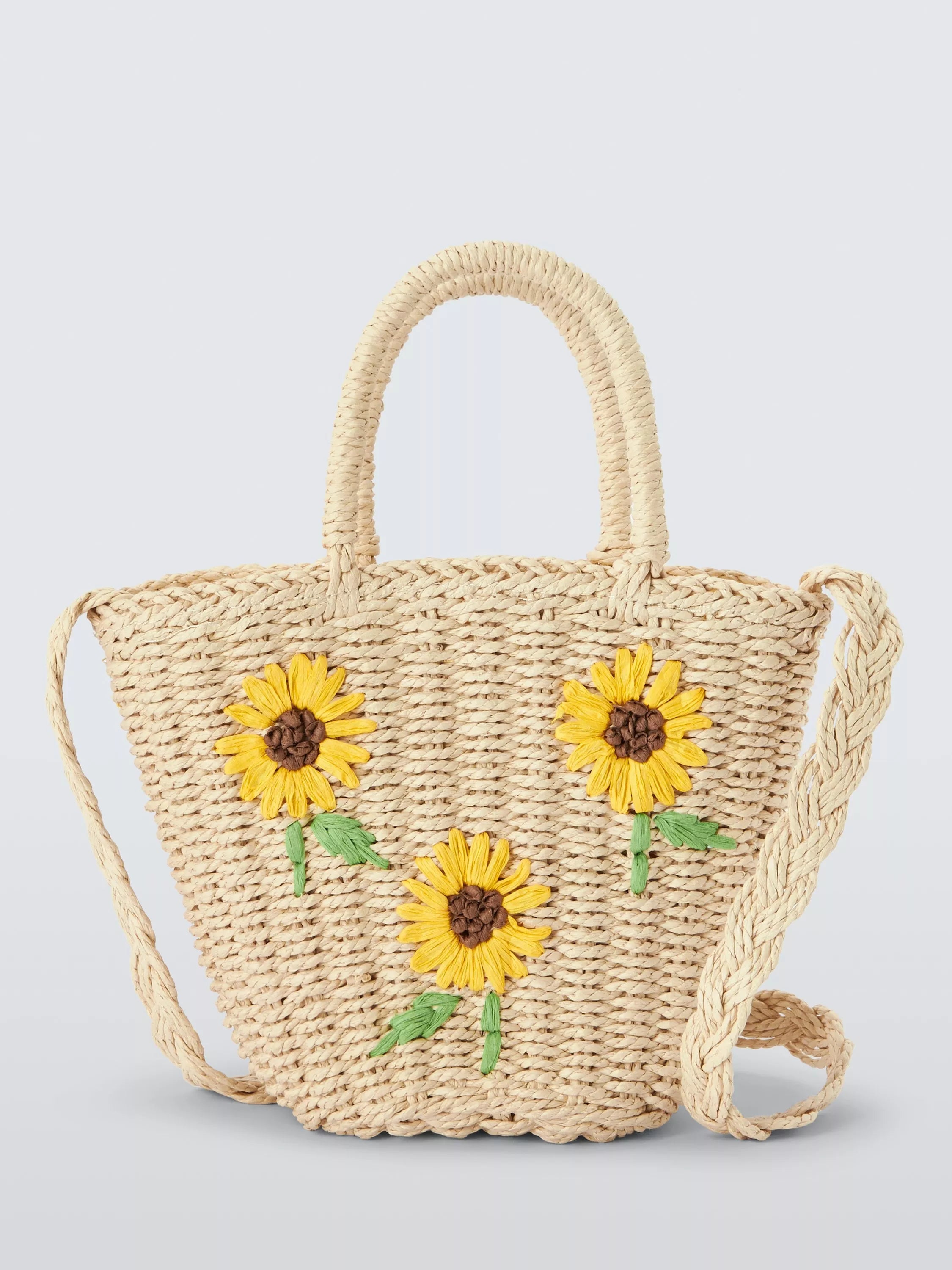 John Lewis Kids' Sunflower Straw Bag