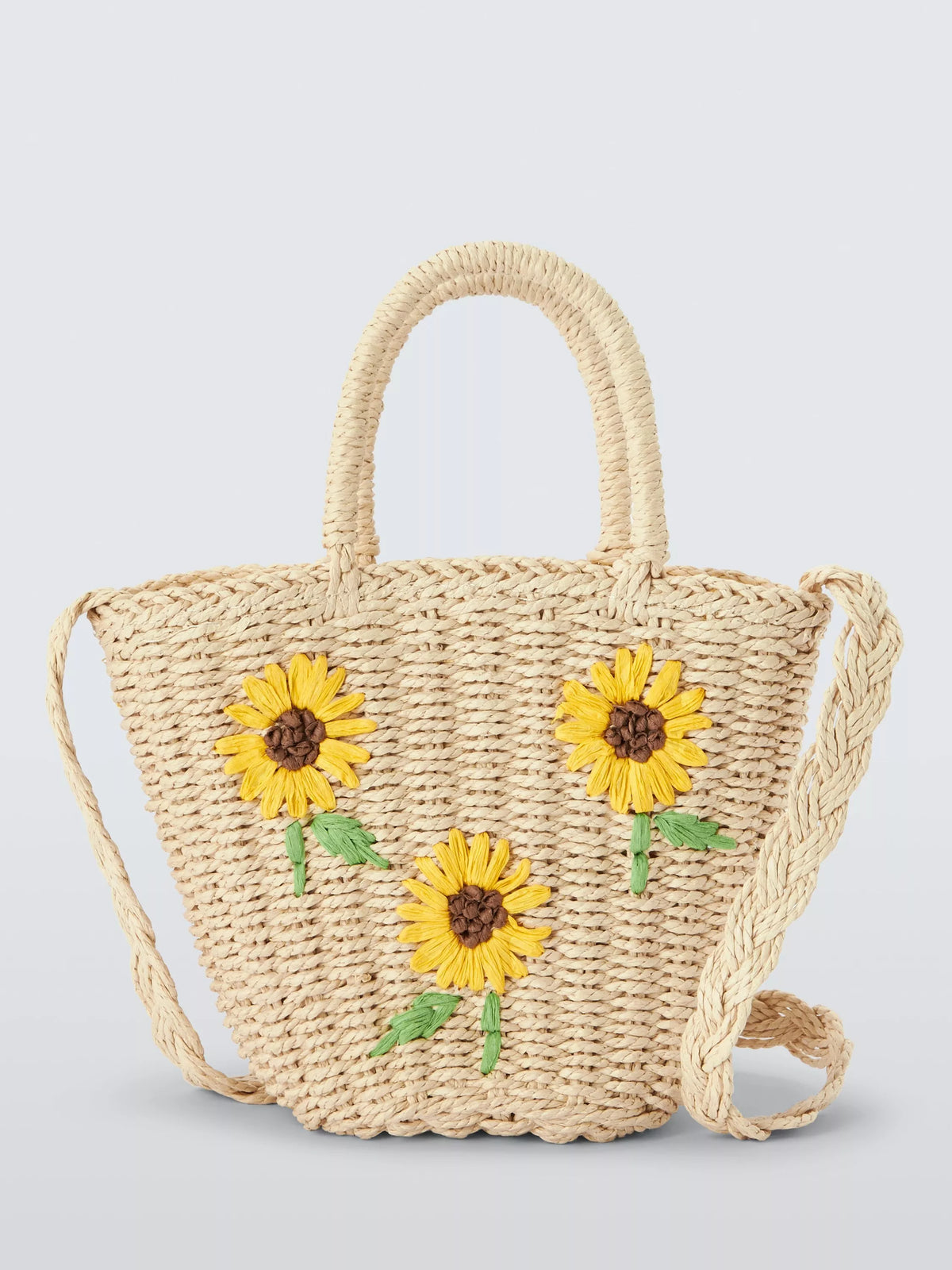 John Lewis Kids' Sunflower Straw Bag