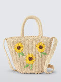 John Lewis Kids' Sunflower Straw Bag