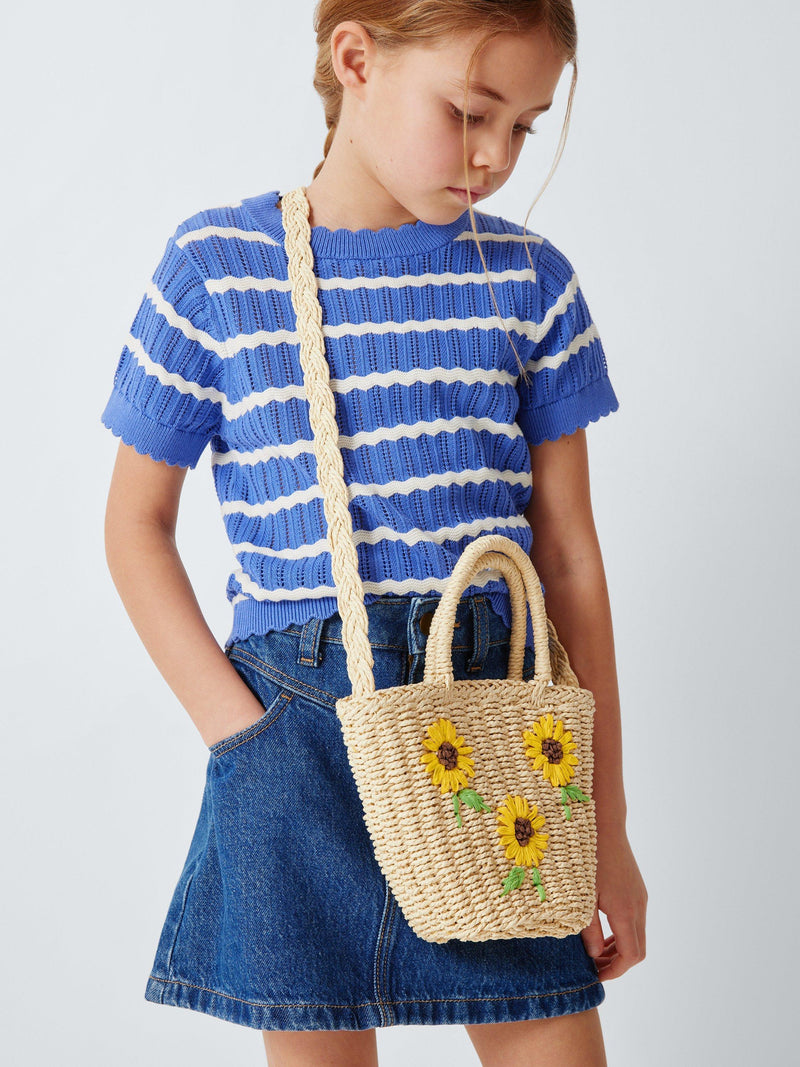 John Lewis kids sunflower straw bag - British product