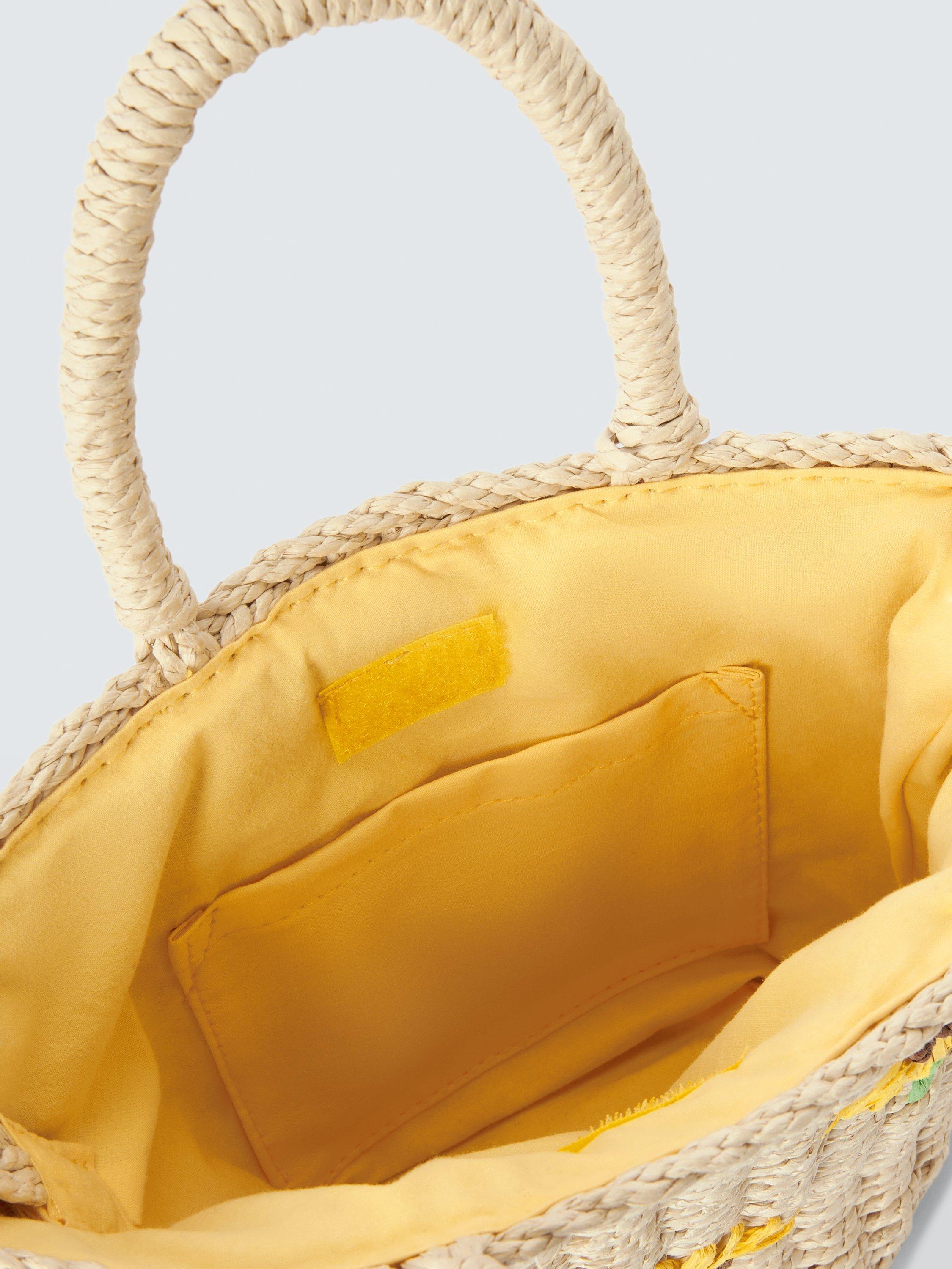 John Lewis kids sunflower straw bag - British product