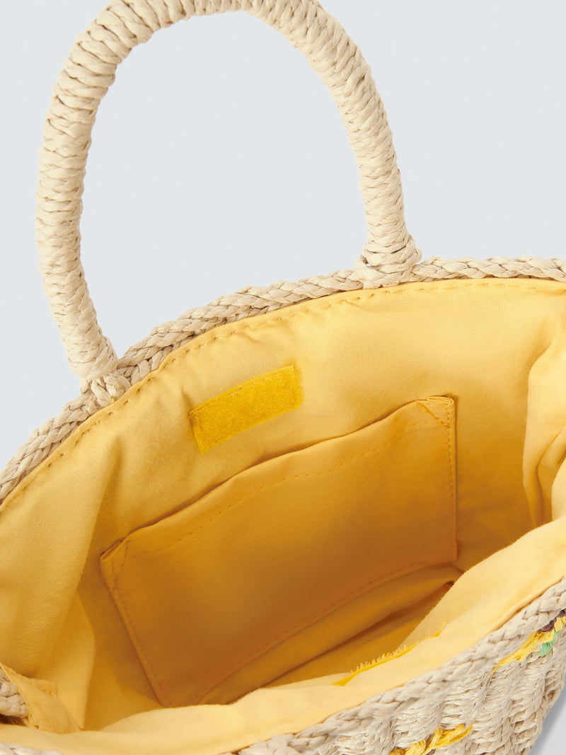 John Lewis kids sunflower straw bag - British product