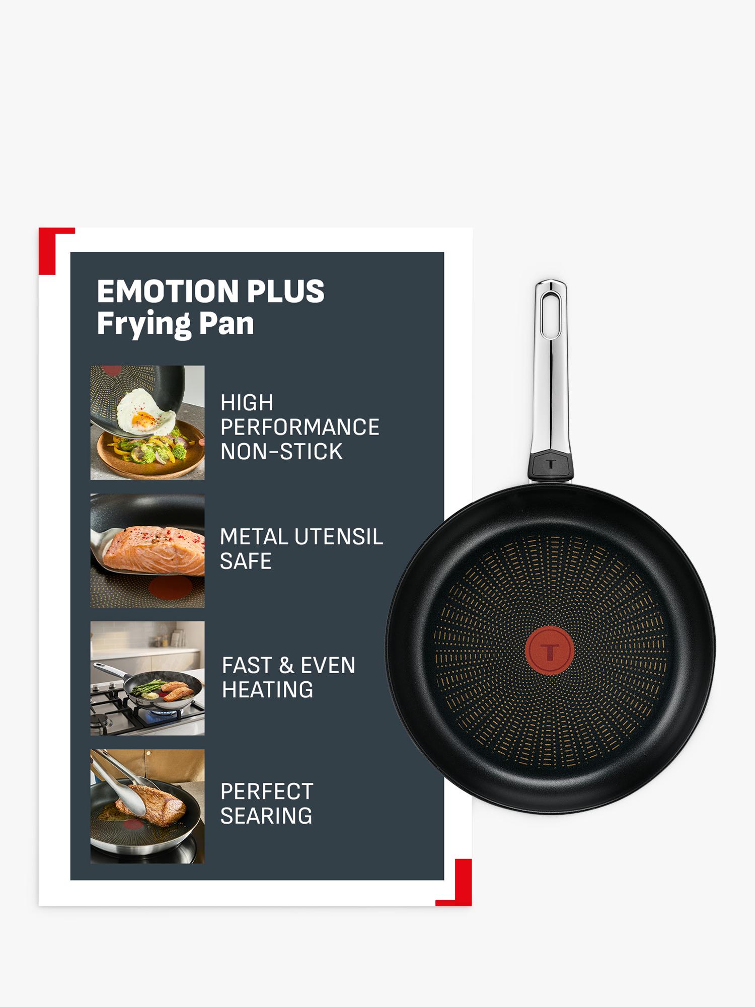 Tefal deep frying pan stainless steel non-stick Emotion Plus, UK version