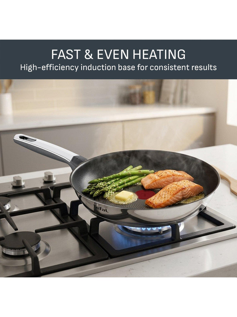 Tefal deep frying pan stainless steel non-stick Emotion Plus, UK version