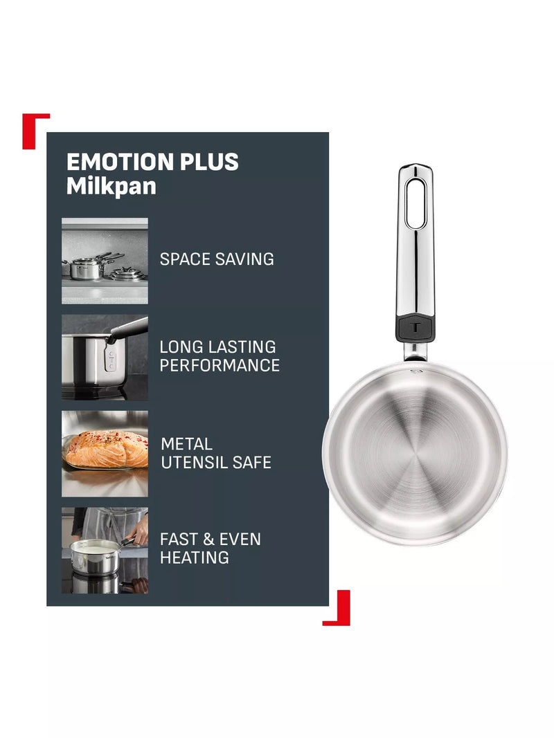 Tefal Emotion Plus stainless steel milk pan 14cm, UK version