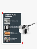 Tefal Emotion Plus stainless steel saucepan, imported from the UK