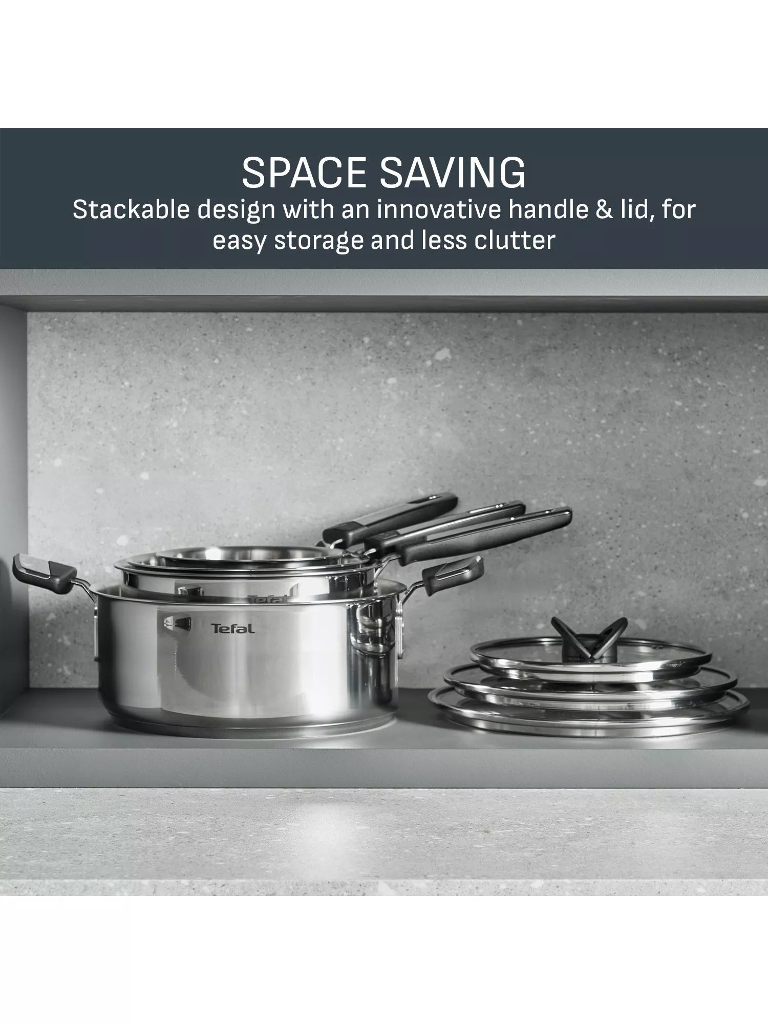 Tefal Emotion Plus stainless steel saucepan, imported from the UK