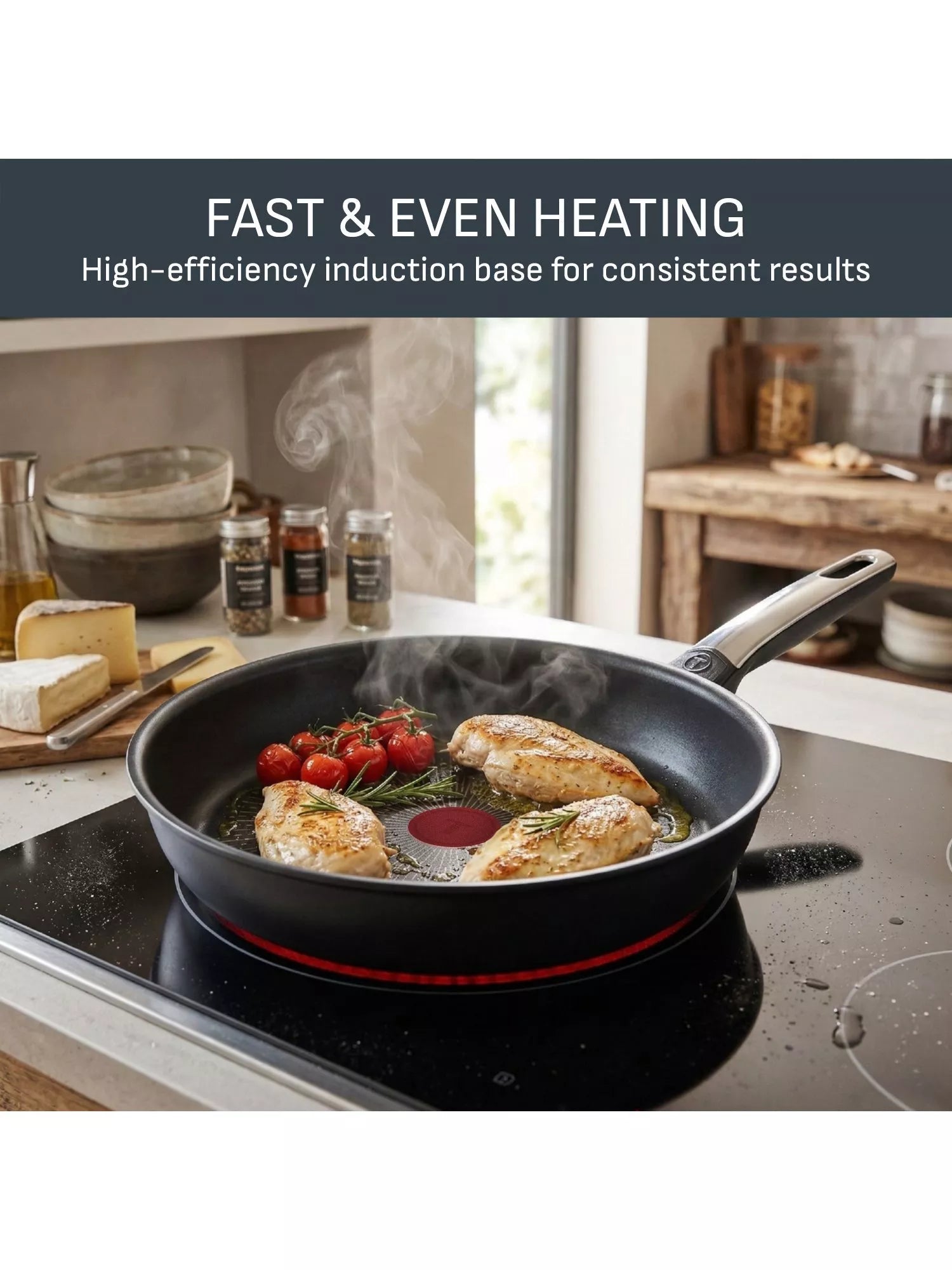 Tefal Excellence Fusion non-stick deep frying pan (British brand)