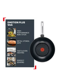 Tefal Emotion Plus stainless steel non-stick wok 28cm - British product