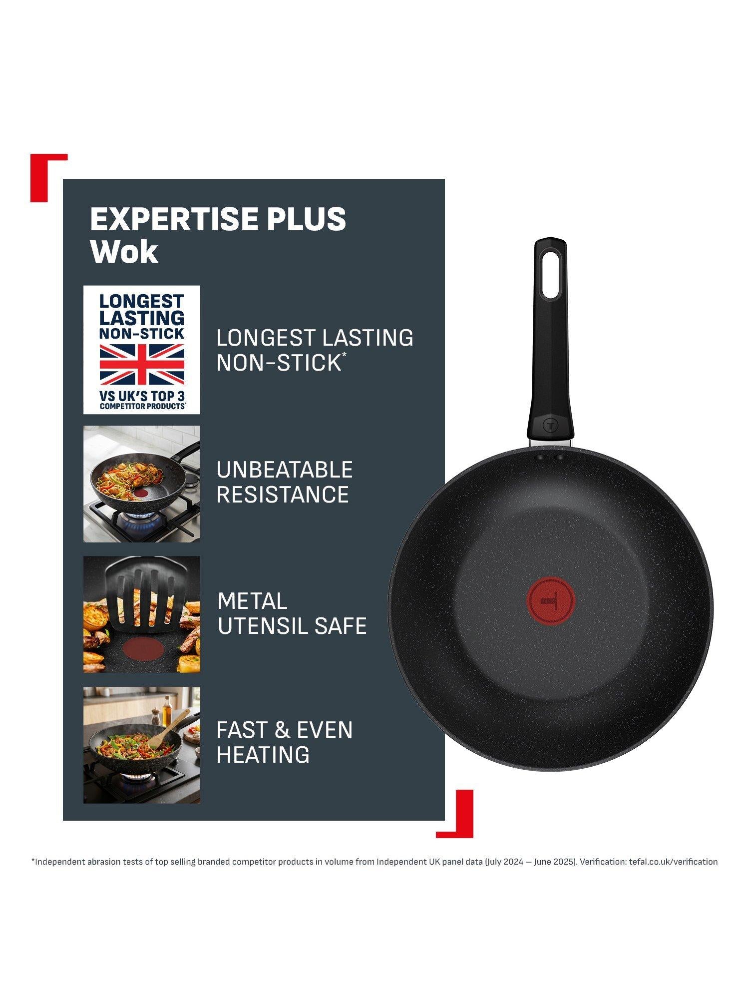 Tefal Expertise Plus non-stick wok 28cm, imported from the UK