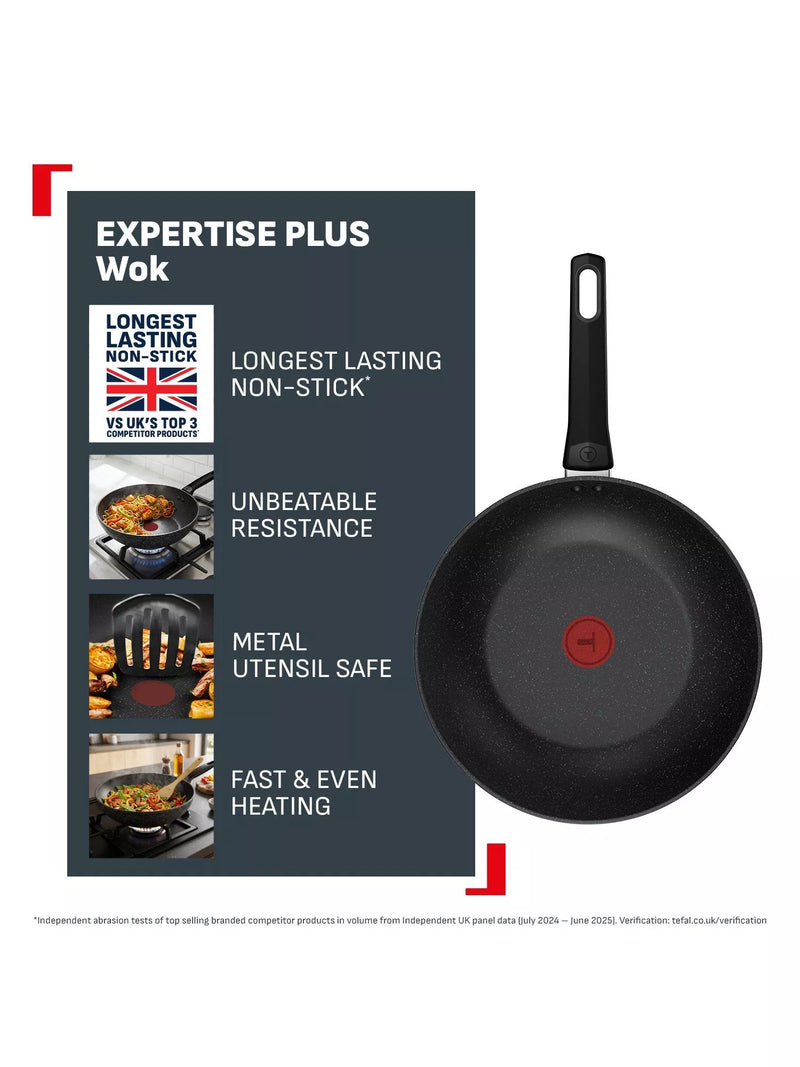 Tefal Expertise Plus non-stick wok 28cm, imported from the UK