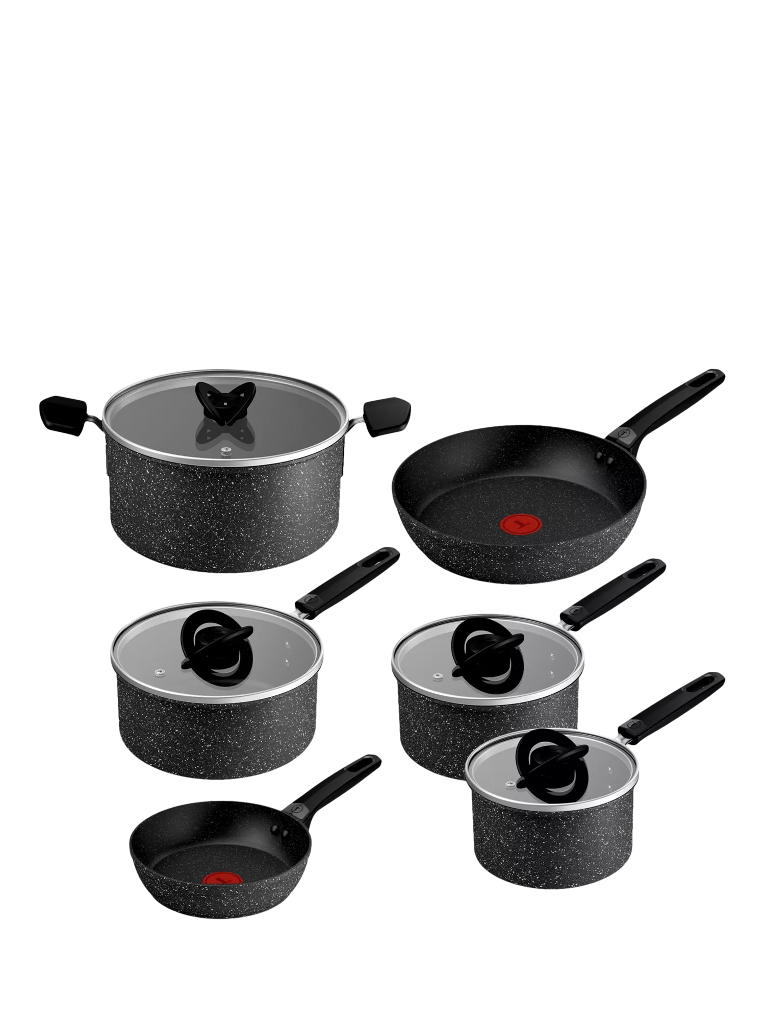 Tefal 6-piece non-stick pan set - British product
