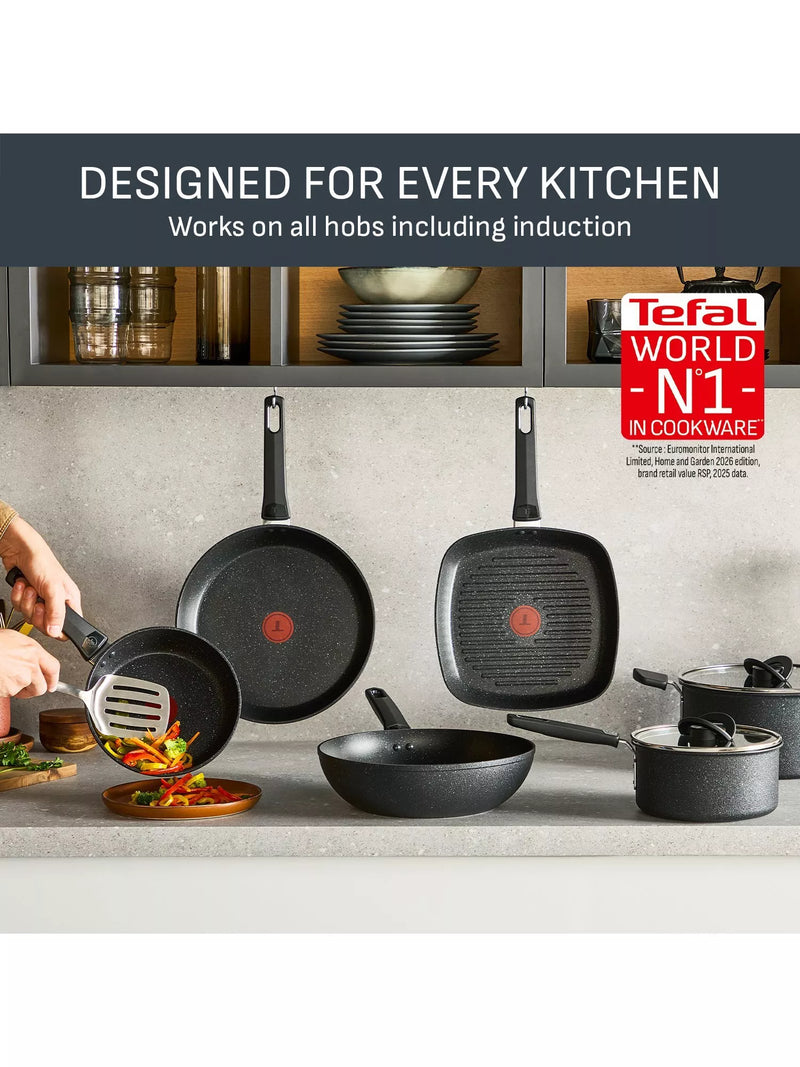 Tefal 6-piece non-stick pan set - British product