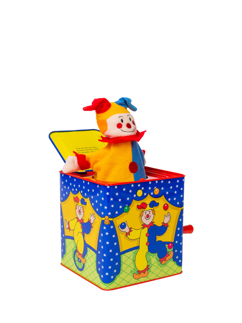 Bigjigs Toys musical jester jack in the box, imported from the UK