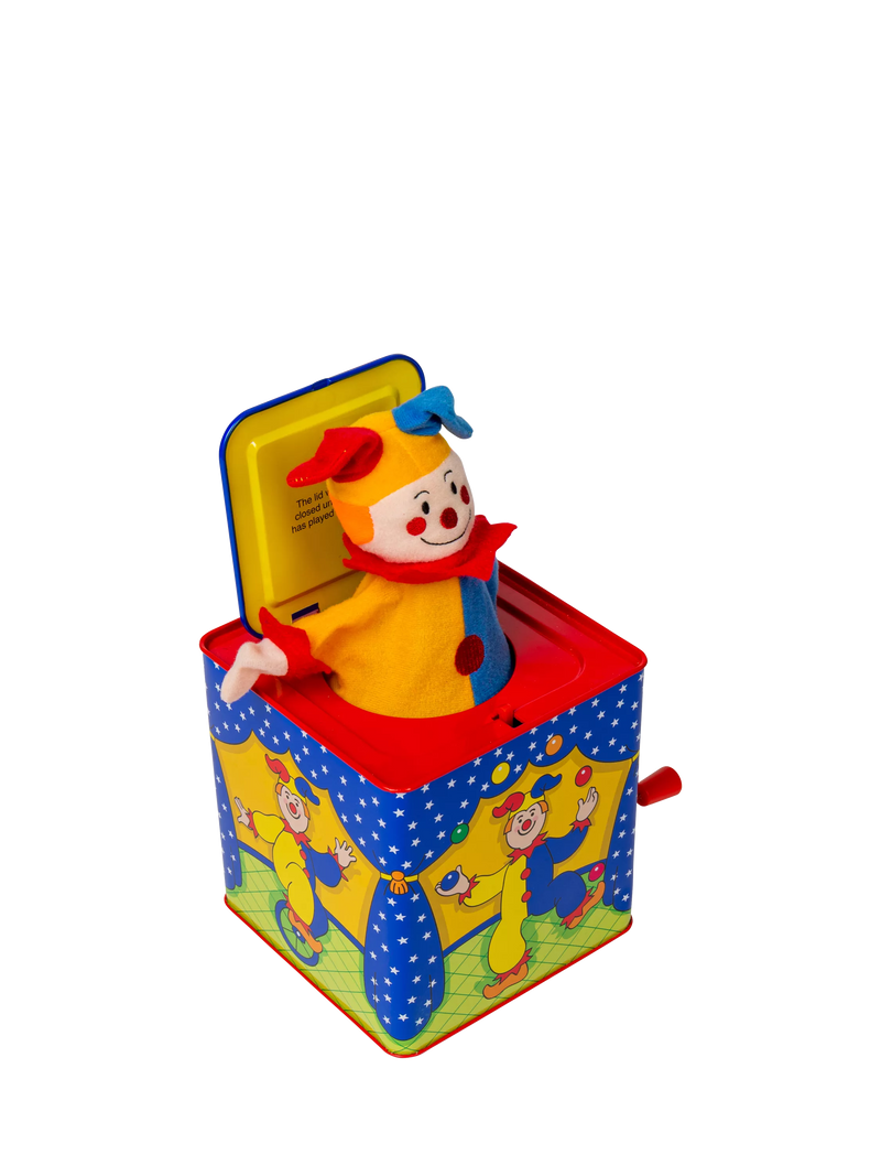 Bigjigs Toys musical jester jack in the box, imported from the UK