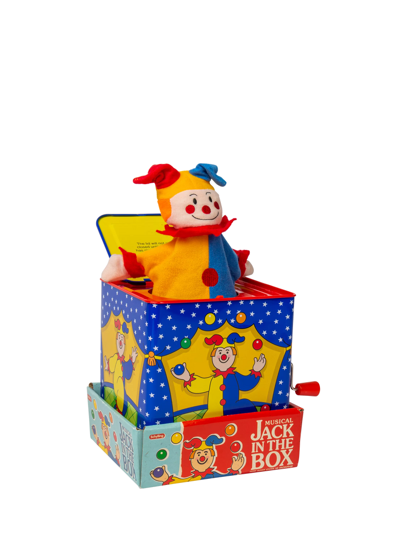 Bigjigs Toys musical jester jack in the box, imported from the UK