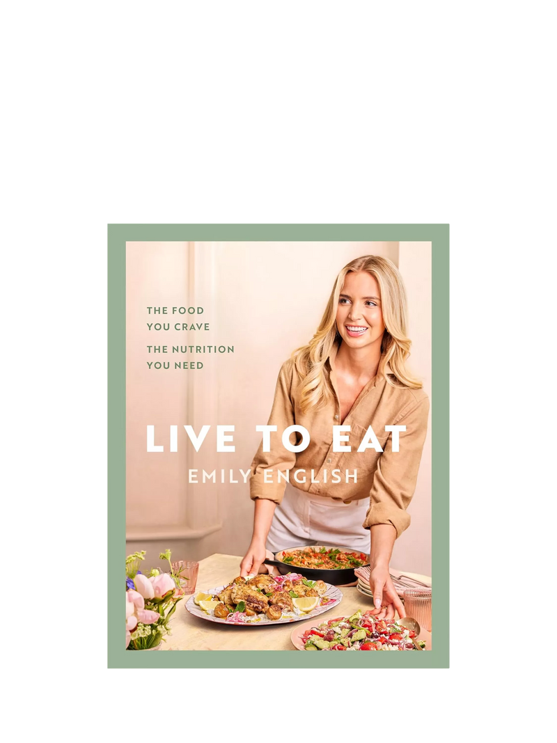 Live to Eat cookbook by Emily English hardback (British brand)