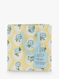 Paper Mirchi floral block print gift bag in multi yellow, imported from the UK