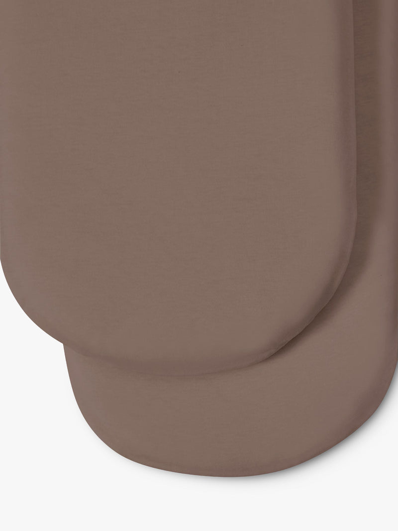 Little Green Sheep Moses basket fitted sheet twin pack (British brand)