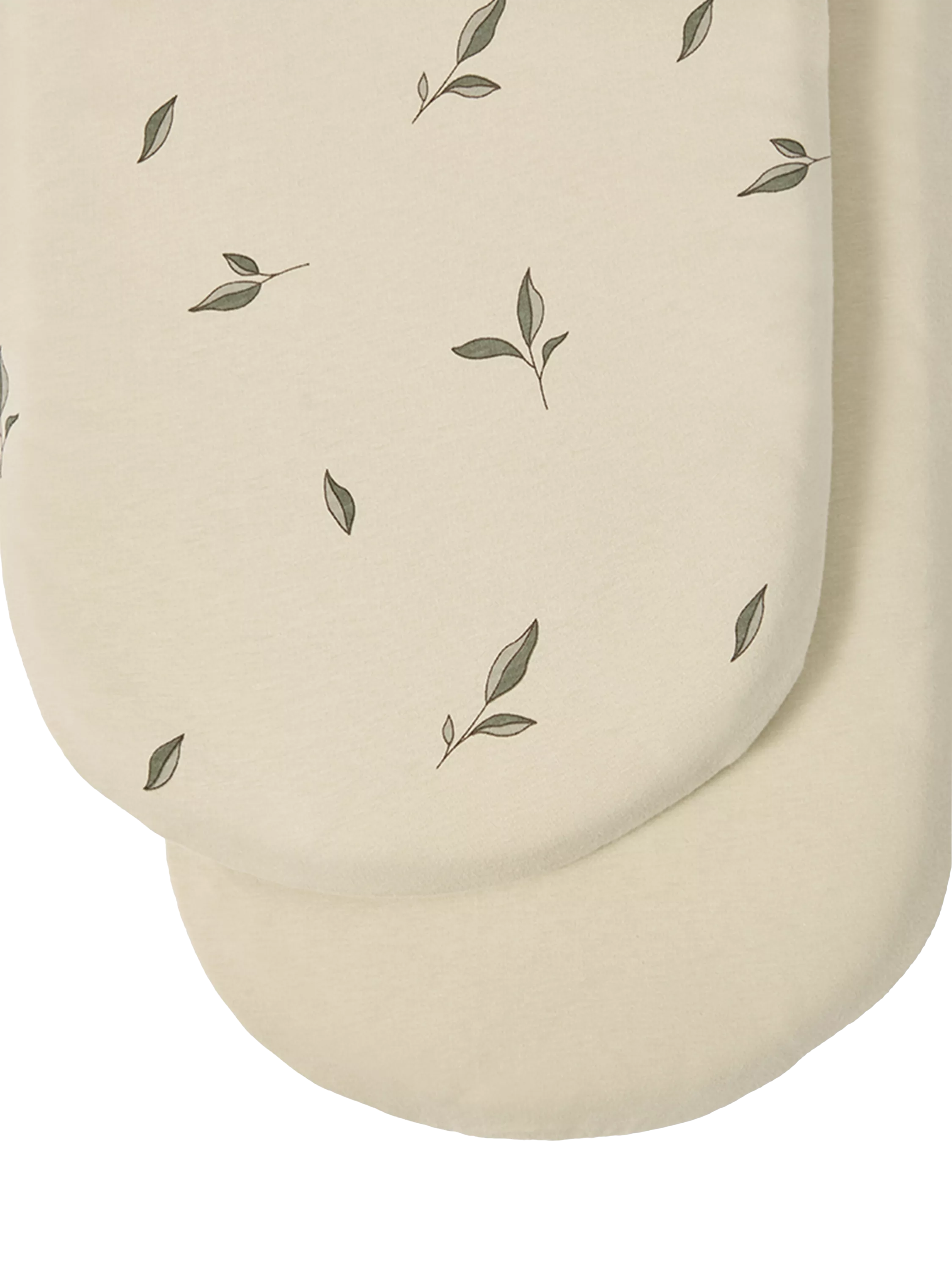 The Little Green Sheep Moses Basket Fitted Sheet, Pack of 2