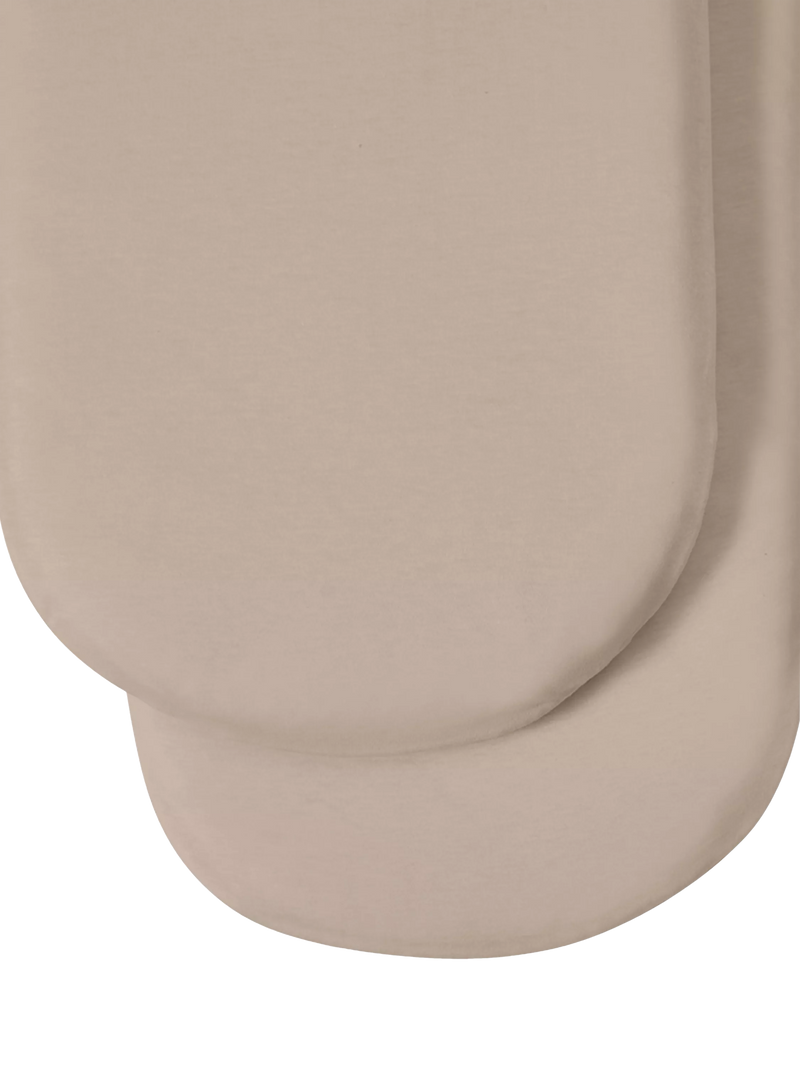 The Little Green Sheep Moses Basket Fitted Sheet, Pack of 2