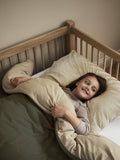 Little Green Sheep cotton jersey duvet and pillowcase set Juniper Rice print, UK version