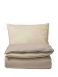 The Little Green Sheep Cotton Jersey Duvet & Pillowcase Set, Juniper Rice Print, Cotbed