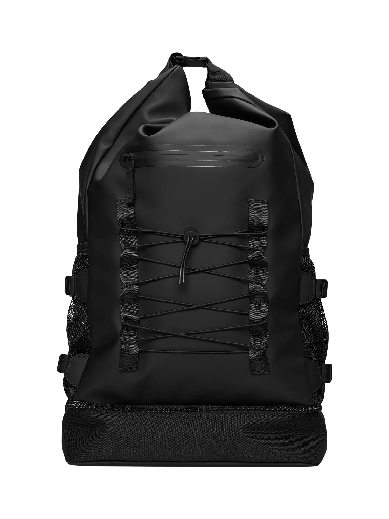 Rains Trail Mountaineer Roll-Top Backpack 01 Black - British product