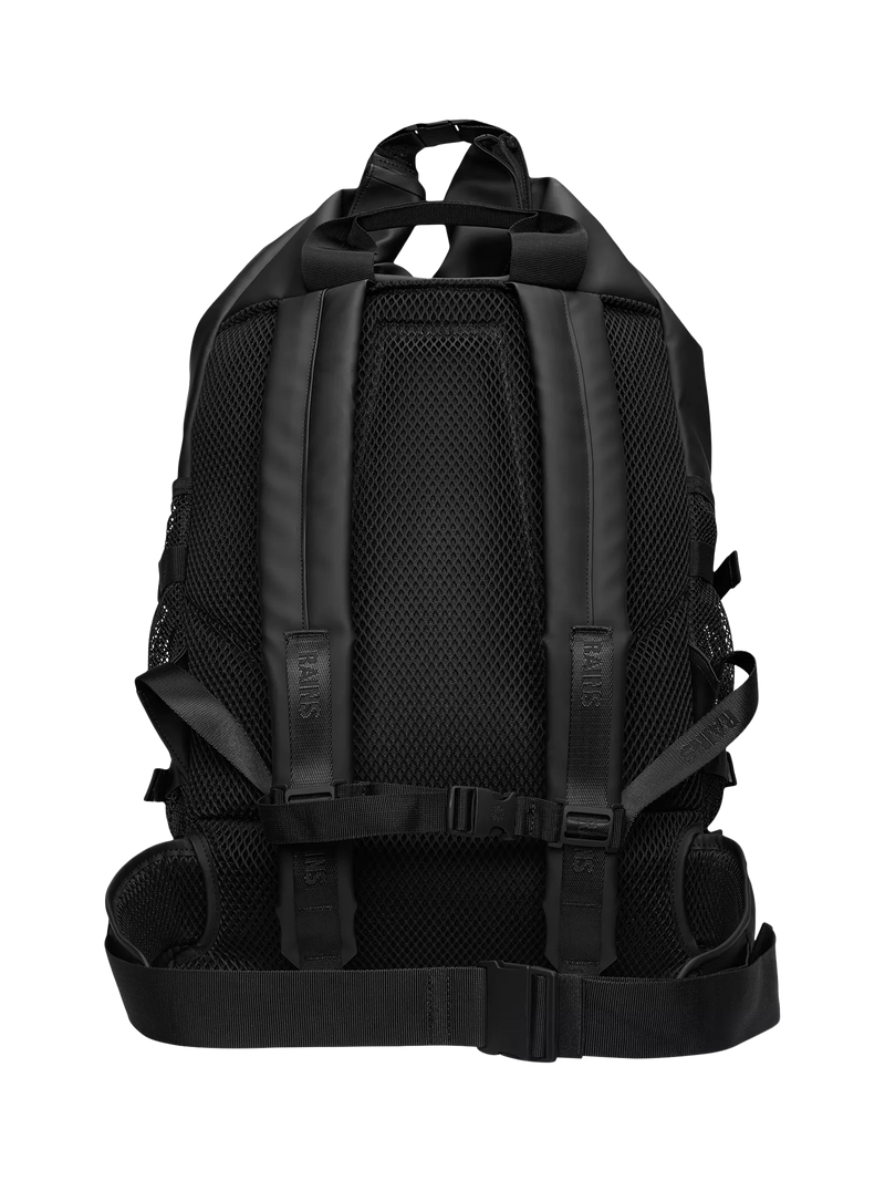 Rains Trail Mountaineer Roll-Top Backpack 01 Black - British product
