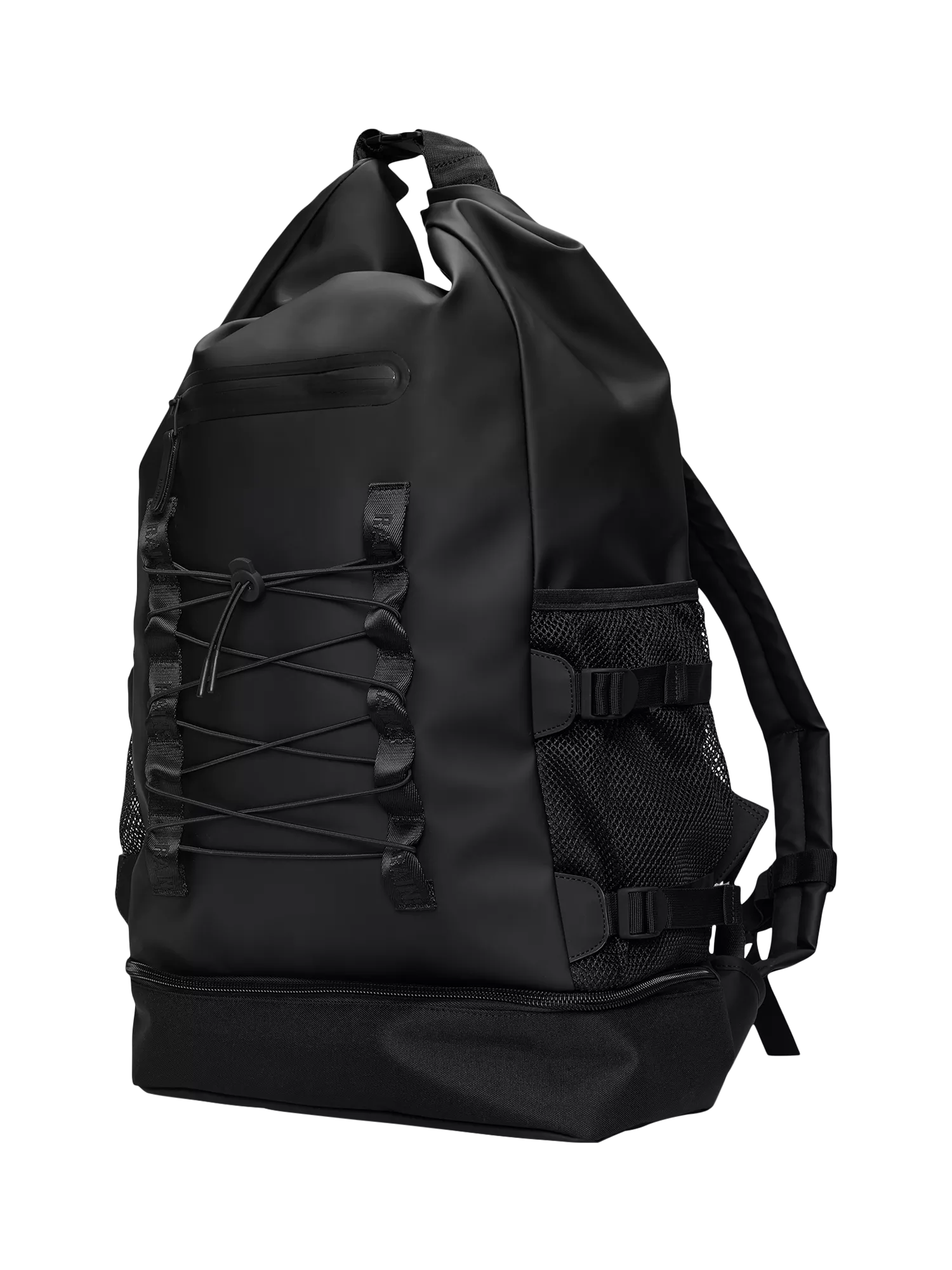 Rains Trail Mountaineer Roll-Top Backpack 01 Black - British product