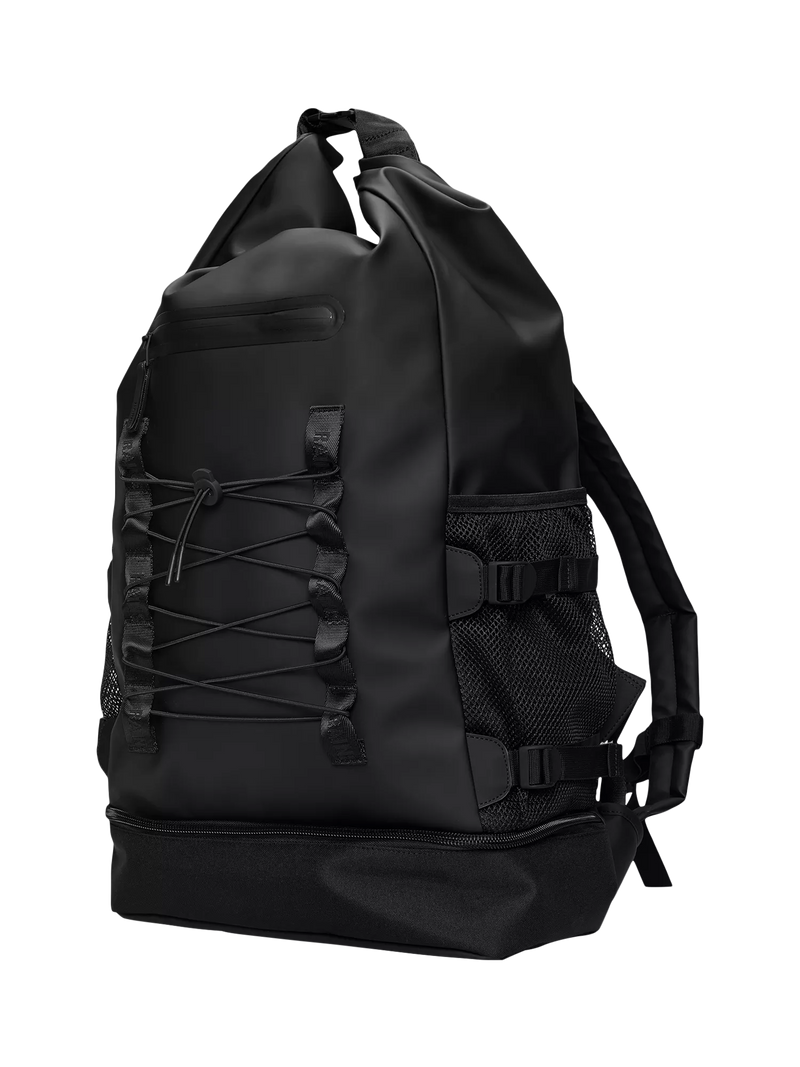 Rains Trail Mountaineer Roll-Top Backpack 01 Black - British product