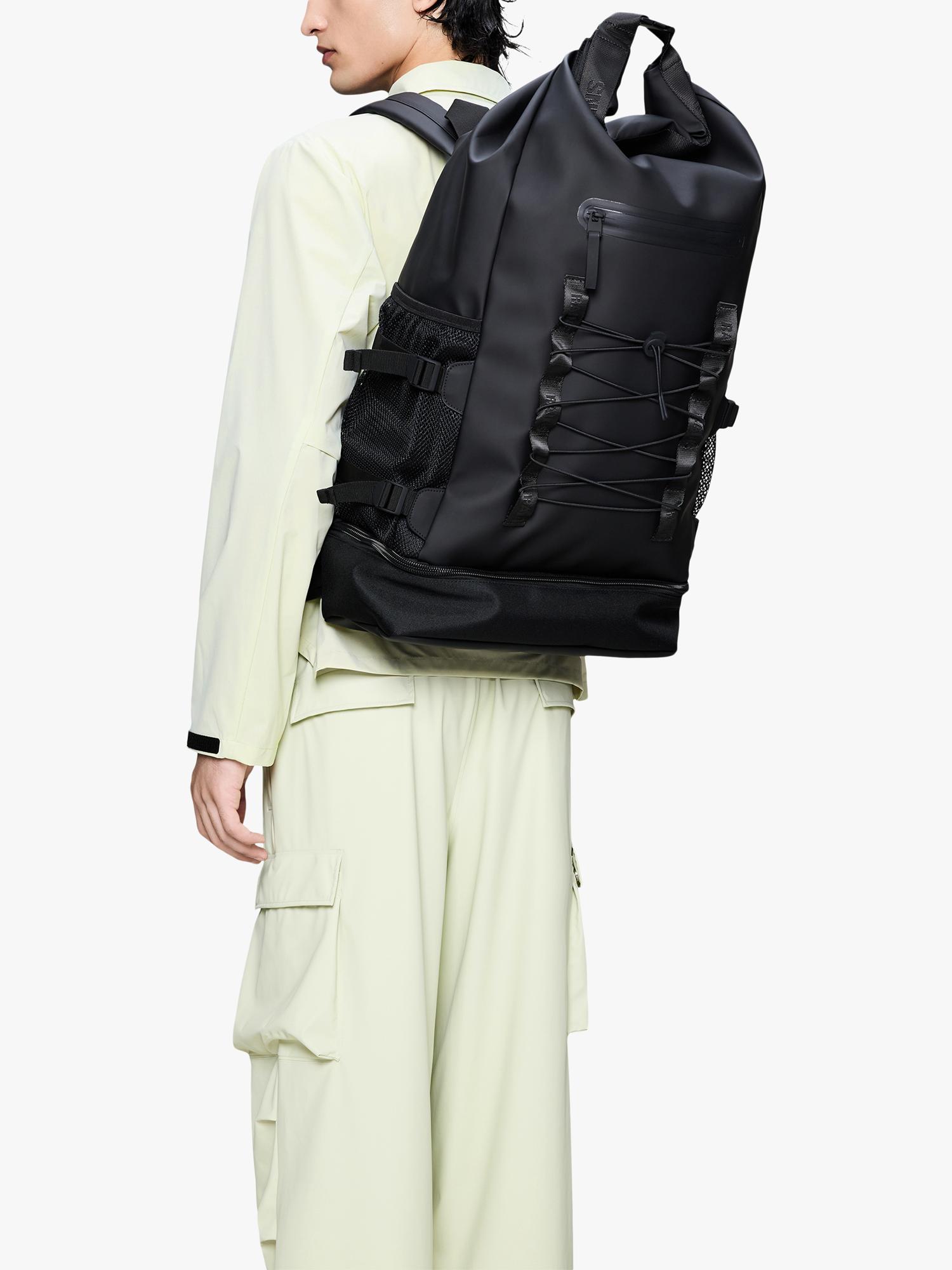 Rains Trail Mountaineer Roll-Top Backpack 01 Black - British product