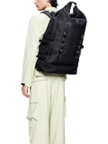 Rains Trail Mountaineer Roll-Top Backpack 01 Black - British product