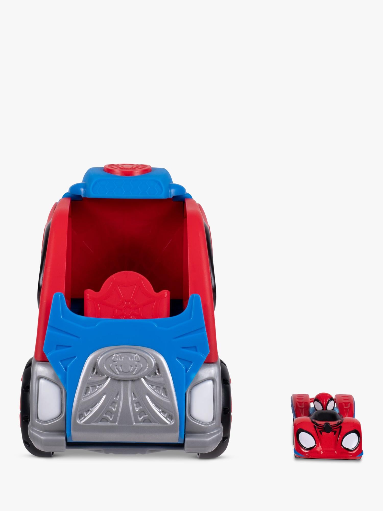 Spidey transforming hauler raceway 9-inch toy (British brand)
