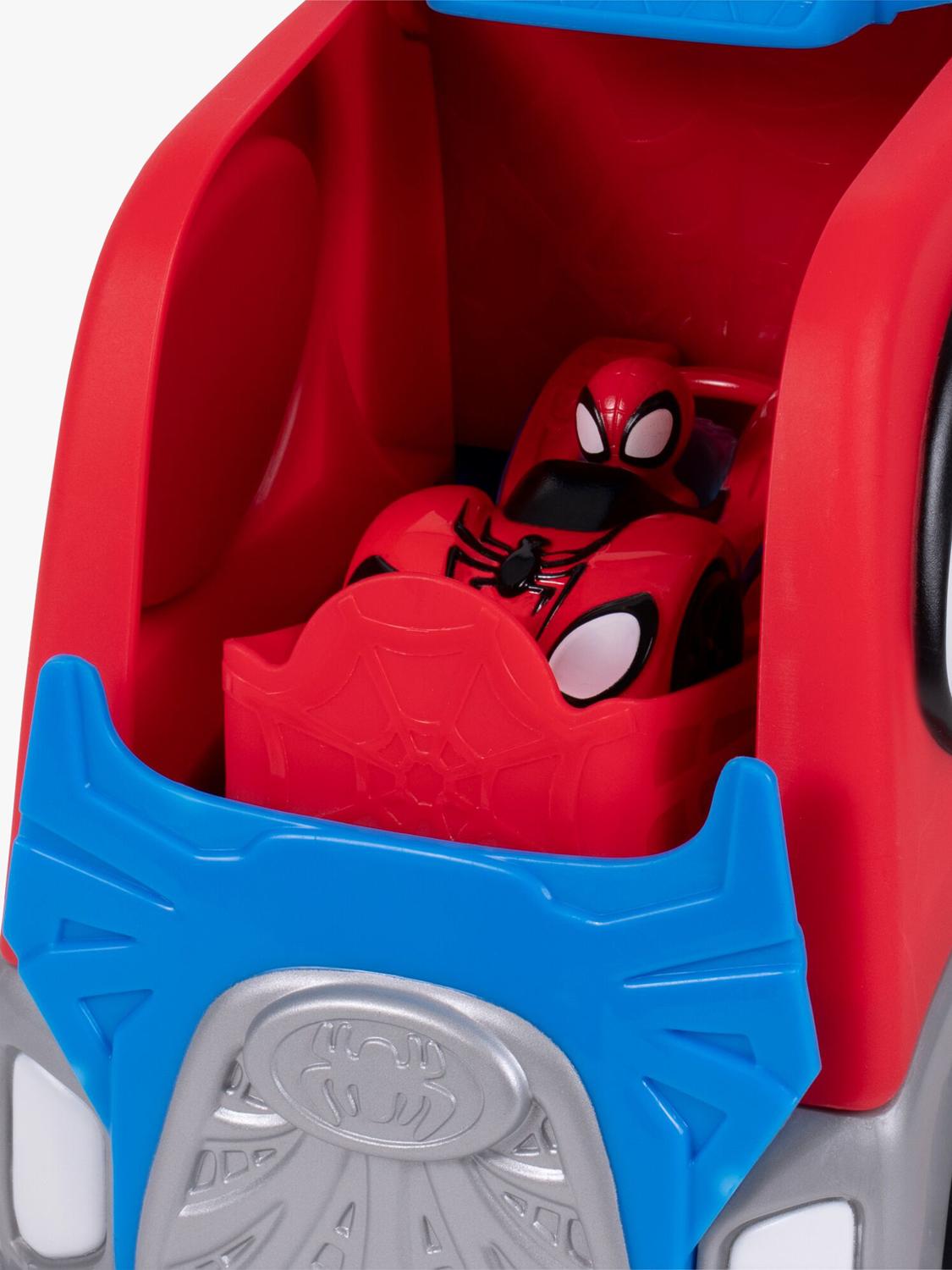 Spidey transforming hauler raceway 9-inch toy (British brand)