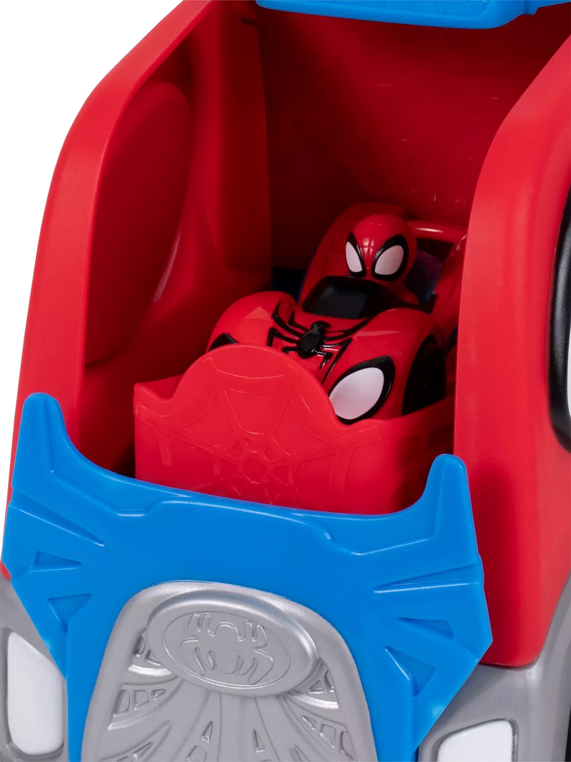 Spidey transforming hauler raceway 9-inch toy (British brand)