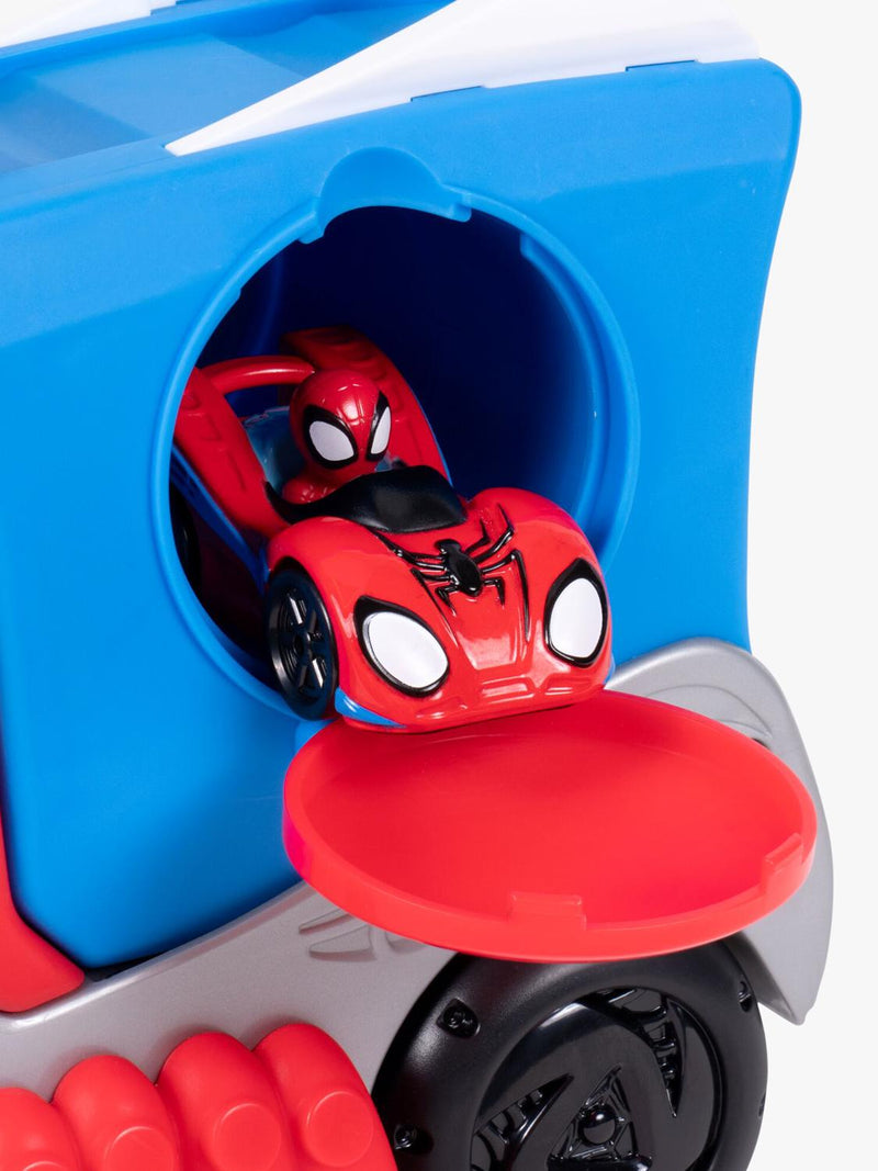 Spidey transforming hauler raceway 9-inch toy (British brand)