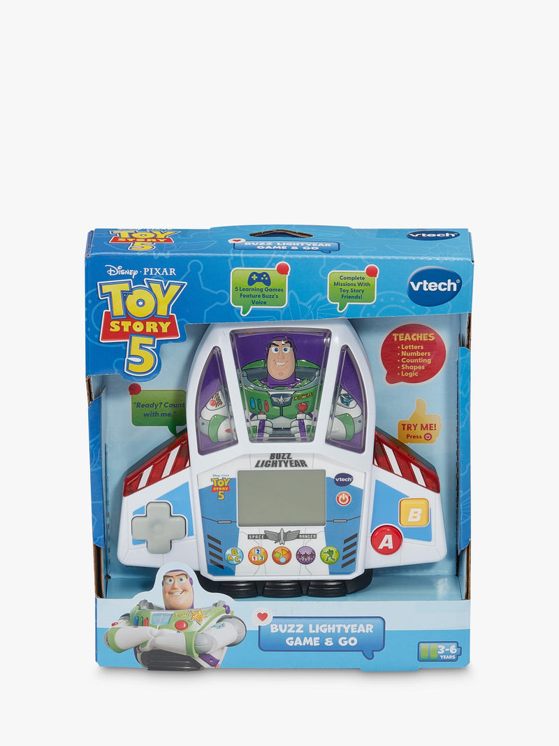 VTech Buzz Lightyear Play & Go handheld learning game, imported from the UK