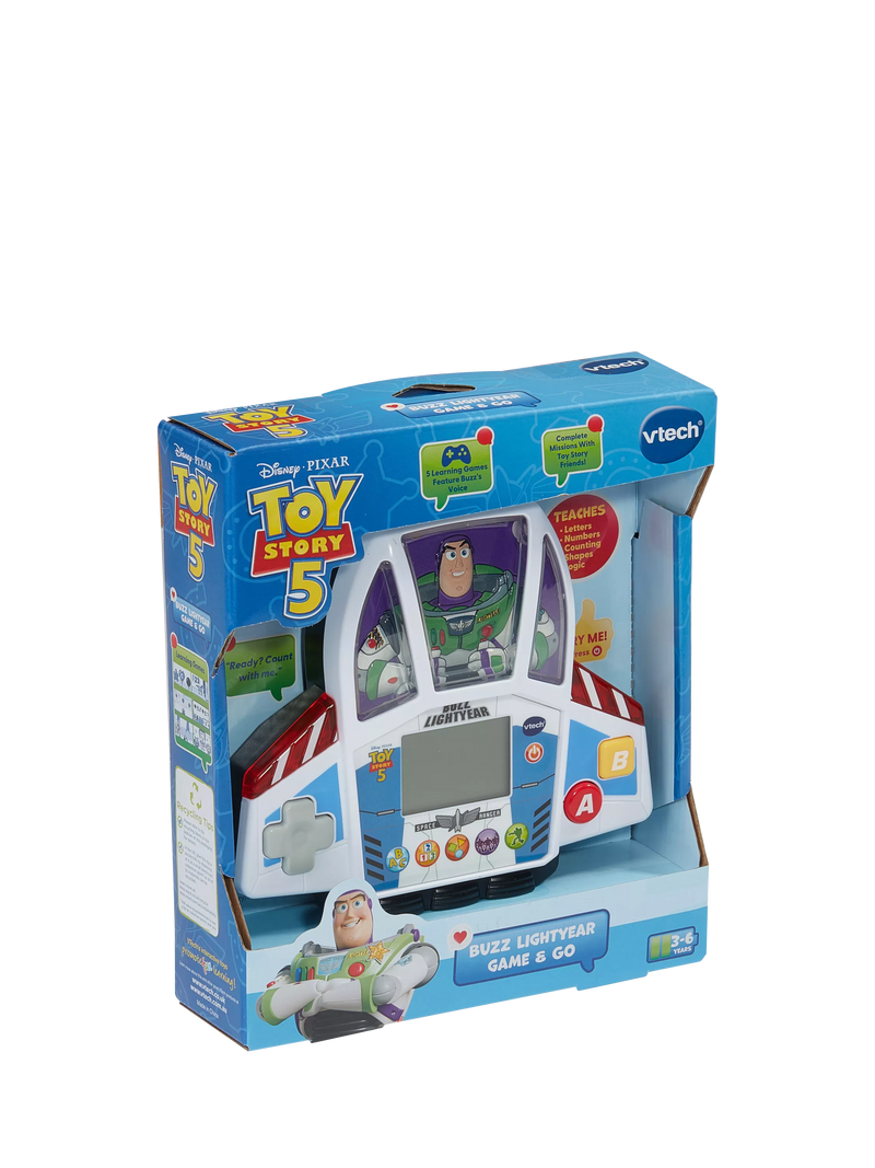 VTech Buzz Lightyear Play & Go handheld learning game, imported from the UK